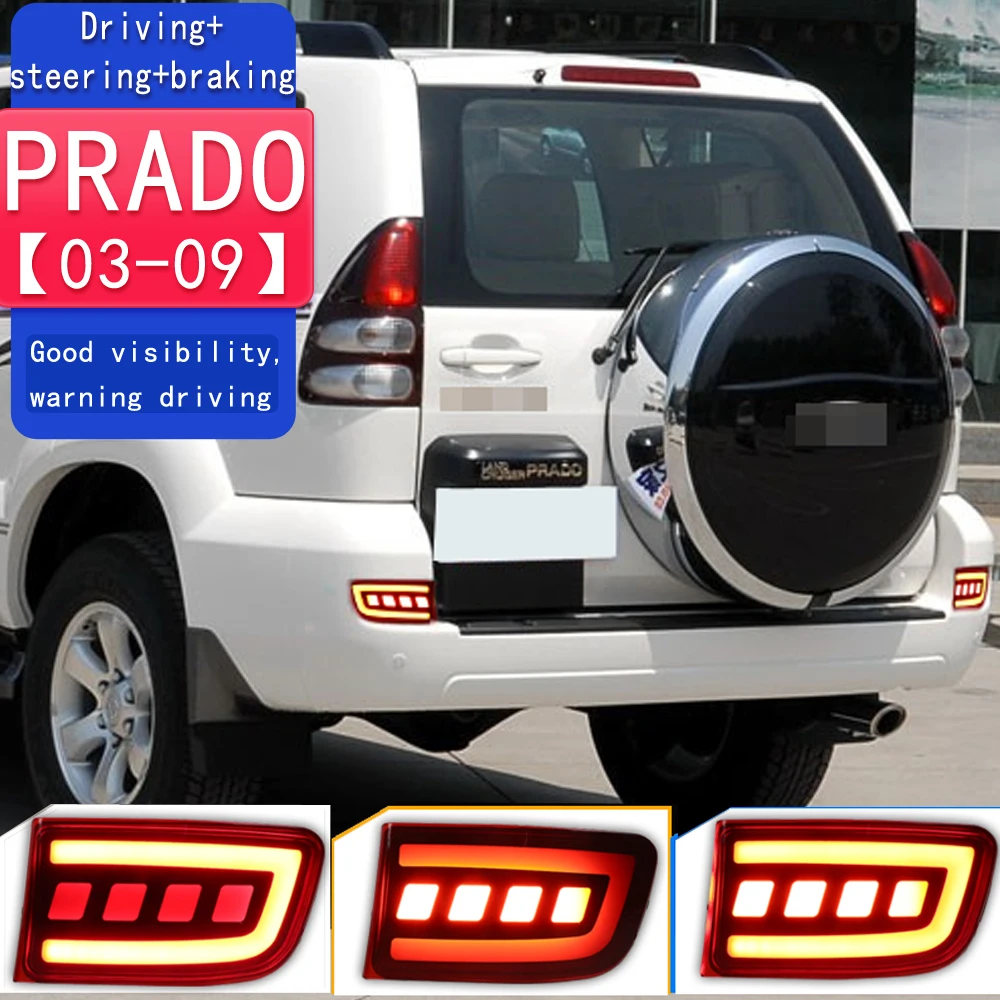 

2 pcs LED Rear Bumper Light DRL For Toyota Prado 120 FJ120 LC120 J12 4Runner 2003 - 2009 Brake Turn Signal Lamp