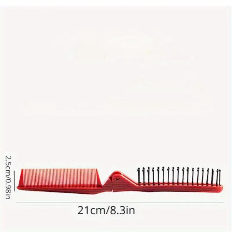 1PC Creative Folding Bristle Comb Portable Travel Straight Hair Curl Comb
