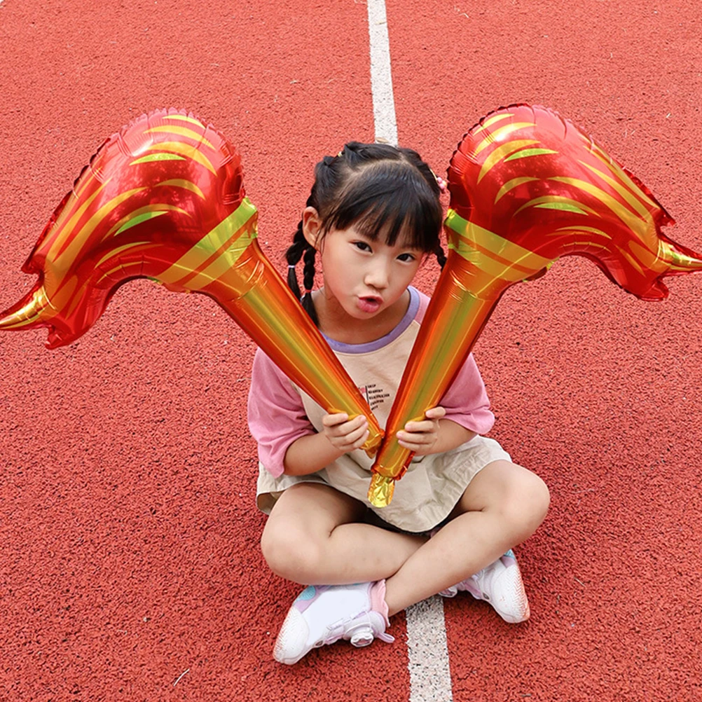 

100pcs Inflatable Torch Flame Game Cheering Prop Blow Up Sports Competition Kids Play Party Cosplay Decor Stage