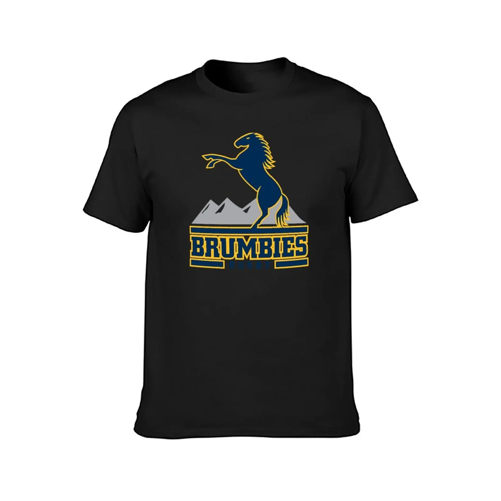 Brumbies Rugby T-Shirt blacks boys animal print tops heavy weight t shirts for men