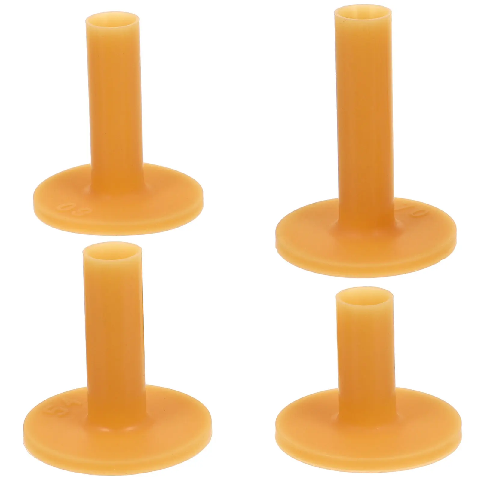 

4Pcs Golf Tees Oversize Head Wear-Resist Flexible Golfs Ball Holder Reduce Impact Resistance Long Roll Golfs Tees