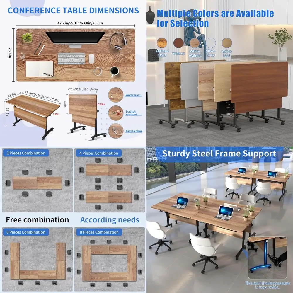 

Портативный водостойкий учебный стол 55.2 с доской P2 и защитным краем из антискользящего сплава для офисов и классов