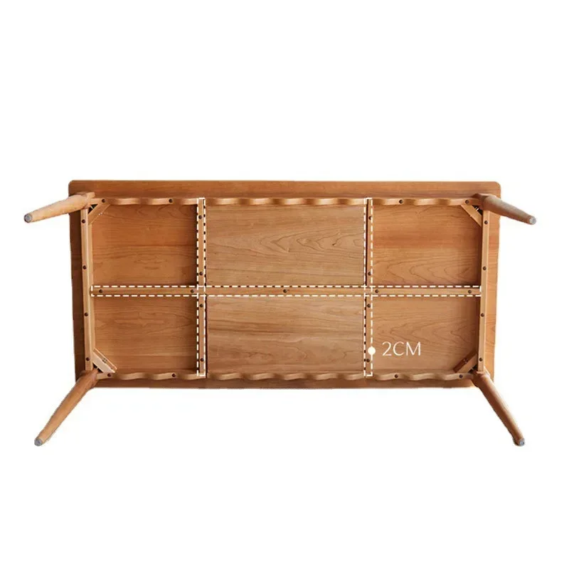 

Nordic all solid wood dining table and chairs cherry wood modern simple combination small apartment Japanese retro home