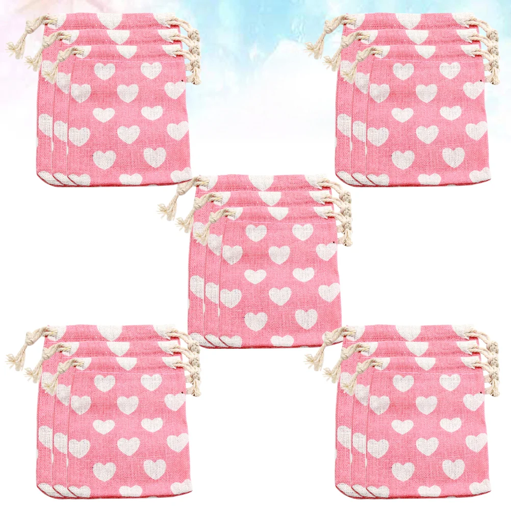 

15 Pcs Medium Size Gift Bags Cotton Small Sundries Packaging Drawstring
