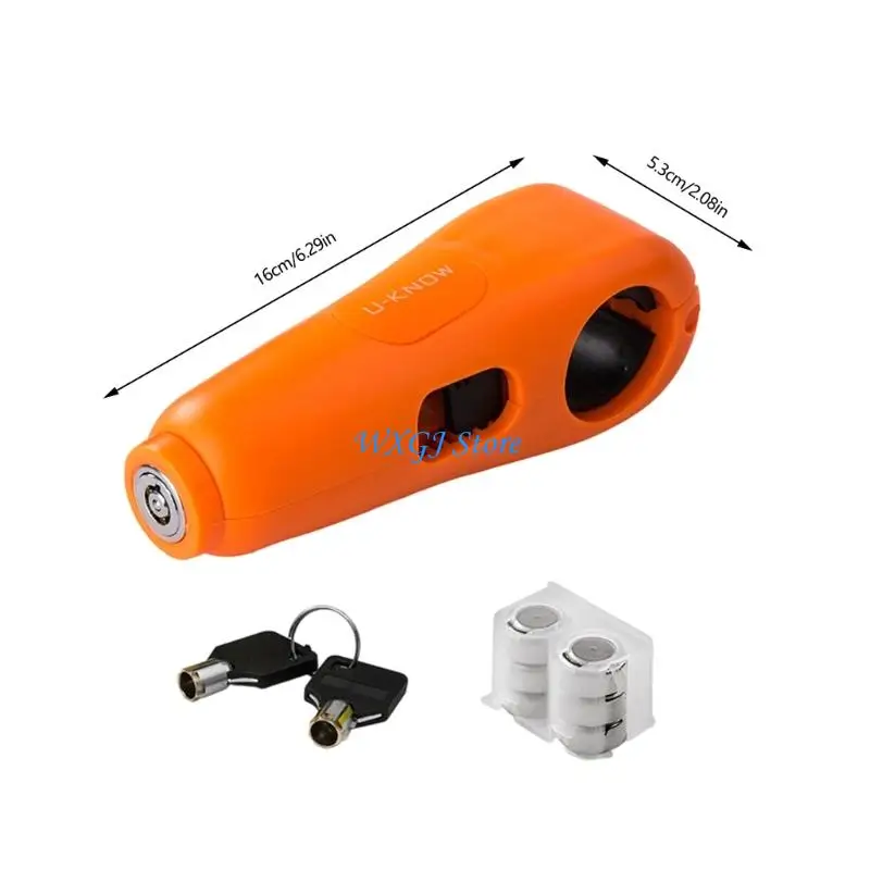 قفل الدراجات النارية 37JE، قفل قبضة مضاد للسرقة، أقفال أمان لمقود الخانق والفرامل، قفل الفرامل الأمامية والقابض