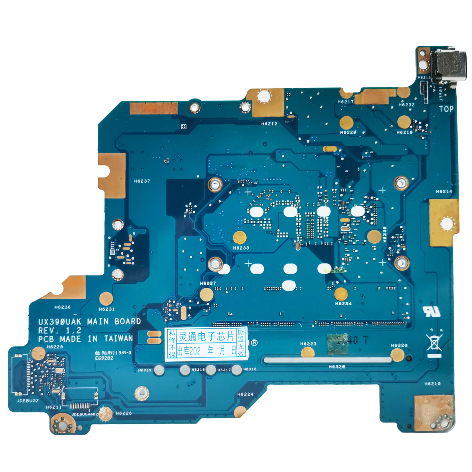 Imagem -03 - Placa-mãe Portátil para Asus Zenbook Ux390u Ux390ua Ux390uak Notebook Mainboard com Cpu i5 7ª Geração 8gb Ram