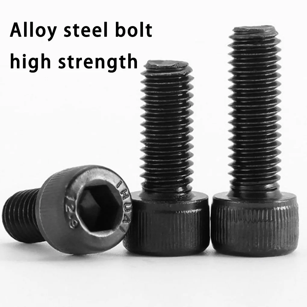 

20 Pieces Alloy Steel Hexagonal Screw Cylinder Head Smooth Screws Bolts Fastener Maintenance Mechanical Accessory M8x60