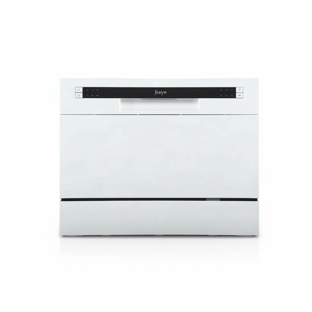 Portable Dishwasher, 304 Stainless Steel Countertop Dishwasher, 6 Place Setting Mini Automatic Dish Washer, for Home Use