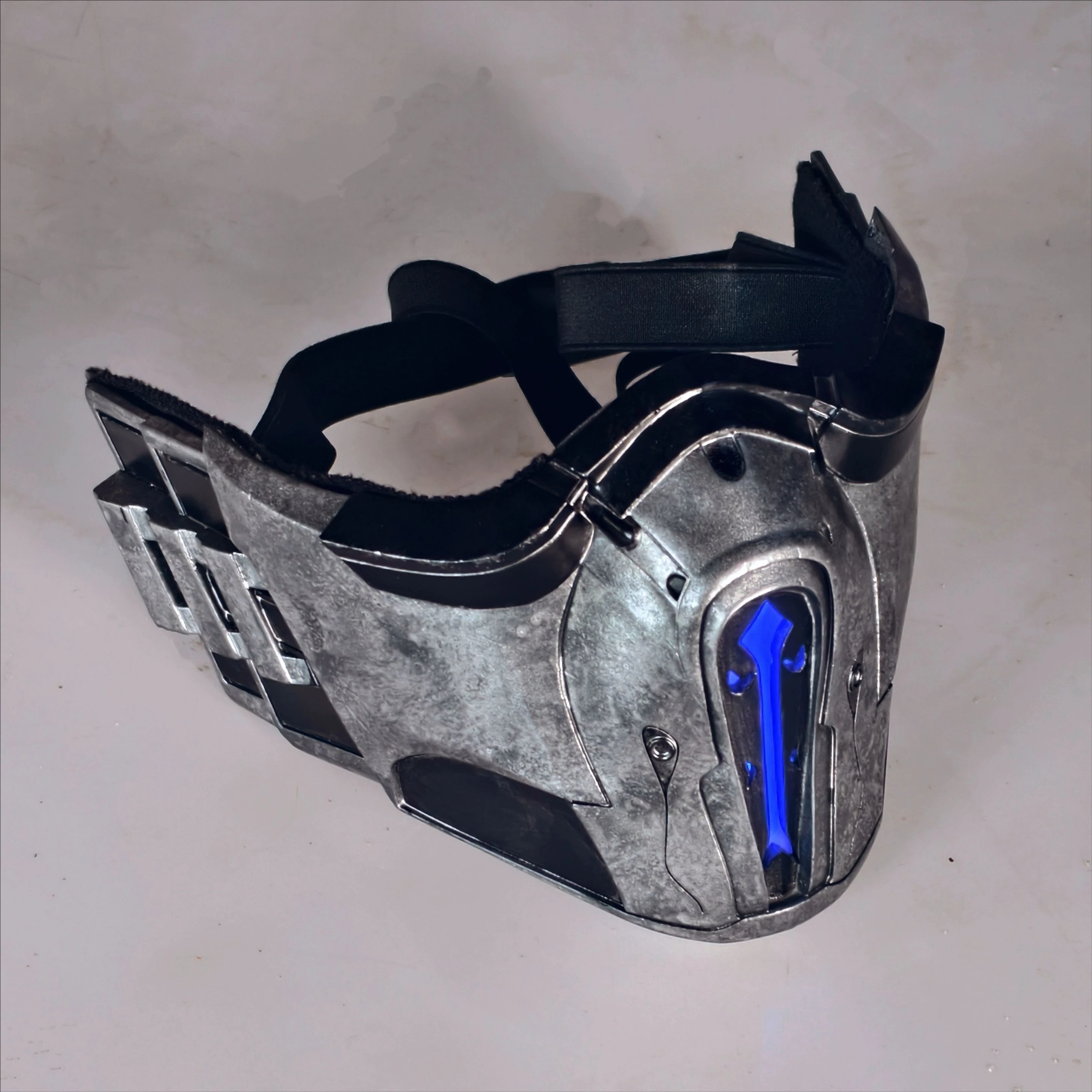 Anime Game Mortal Kombat Cosplay  Luminous lamp Mask Adult Men FRP Face Mask Props Halloween Carnival Role play Mask Acceseories