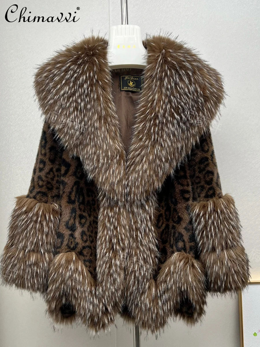 الأمريكية أنيقة الرجعية فروي طوق بأكمام طويلة الدافئة فلوش الستر الدانتيل متابعة تنوعا موضة فو الفراء معاطف قصيرة للنساء