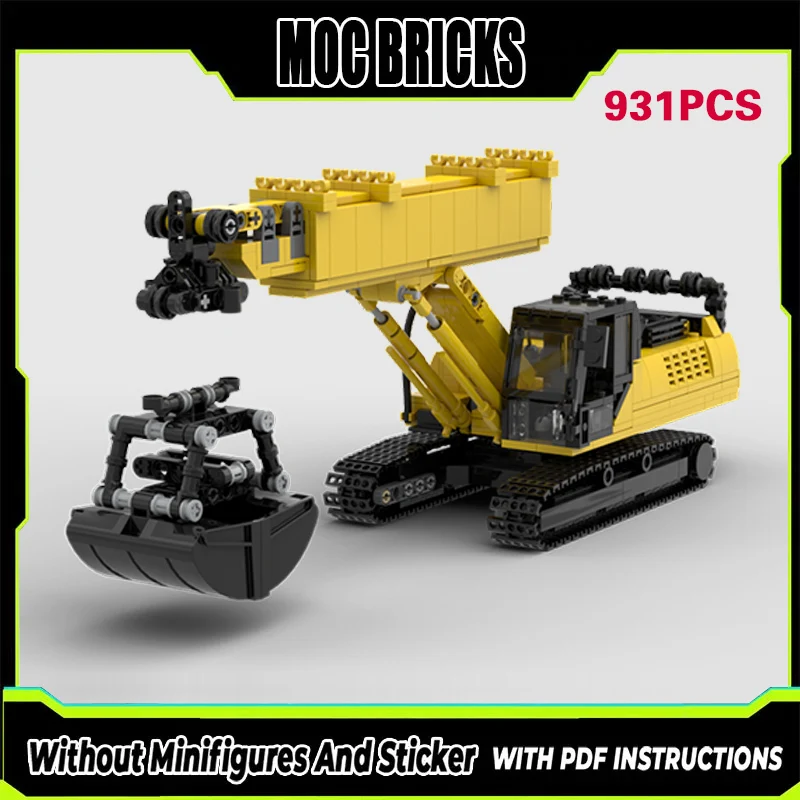 

City Car Model MOC Building Bricks Px500 Crawler-Type Crane Modular Technology Gifts Holiday Assemble Children Toys Suit