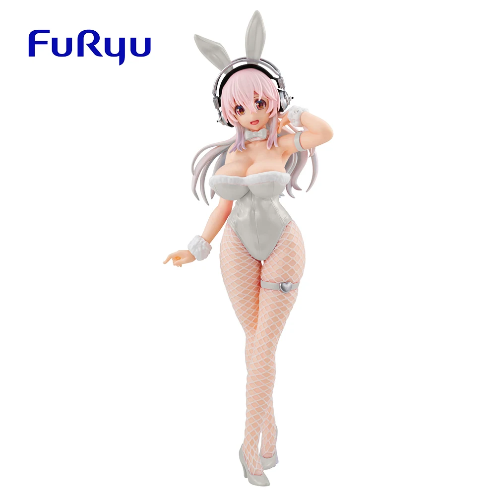 Original FuRyu BiCute Bunnies SUPER SONICO THE ANIMATION PVC Anime Figure Action Figures Model Toys