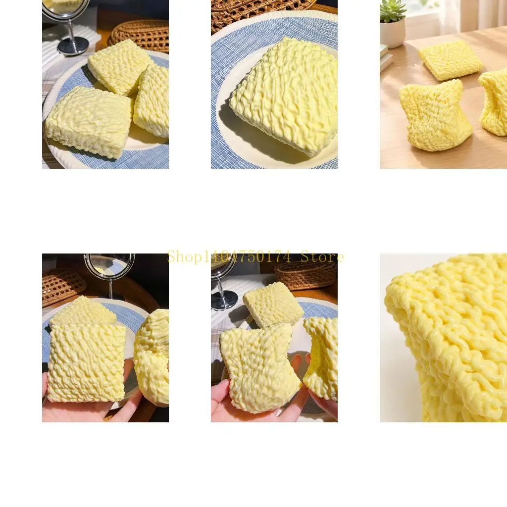 Funny Crunchy Squeeze Noodles Hand Toy for Stress Relief, Office Desk Display Top Sale