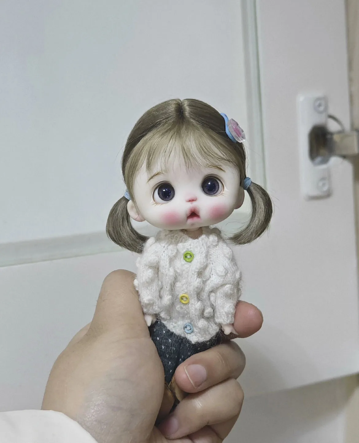 

Волосы для куклы OB11, парик с твердой головкой, 5-6 дюймов, 14,5 см, окружность головы, милый стильный парик, мохеровый, бесплатная доставка