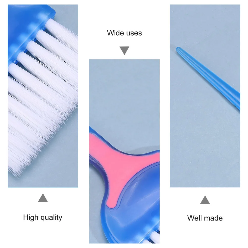 4-teiliges weiches Haarfärbepinsel-Kamm-Set, professionell für Salon-DIY-Färbung, lange, kurze, lockige, glatte Haarbehandlung