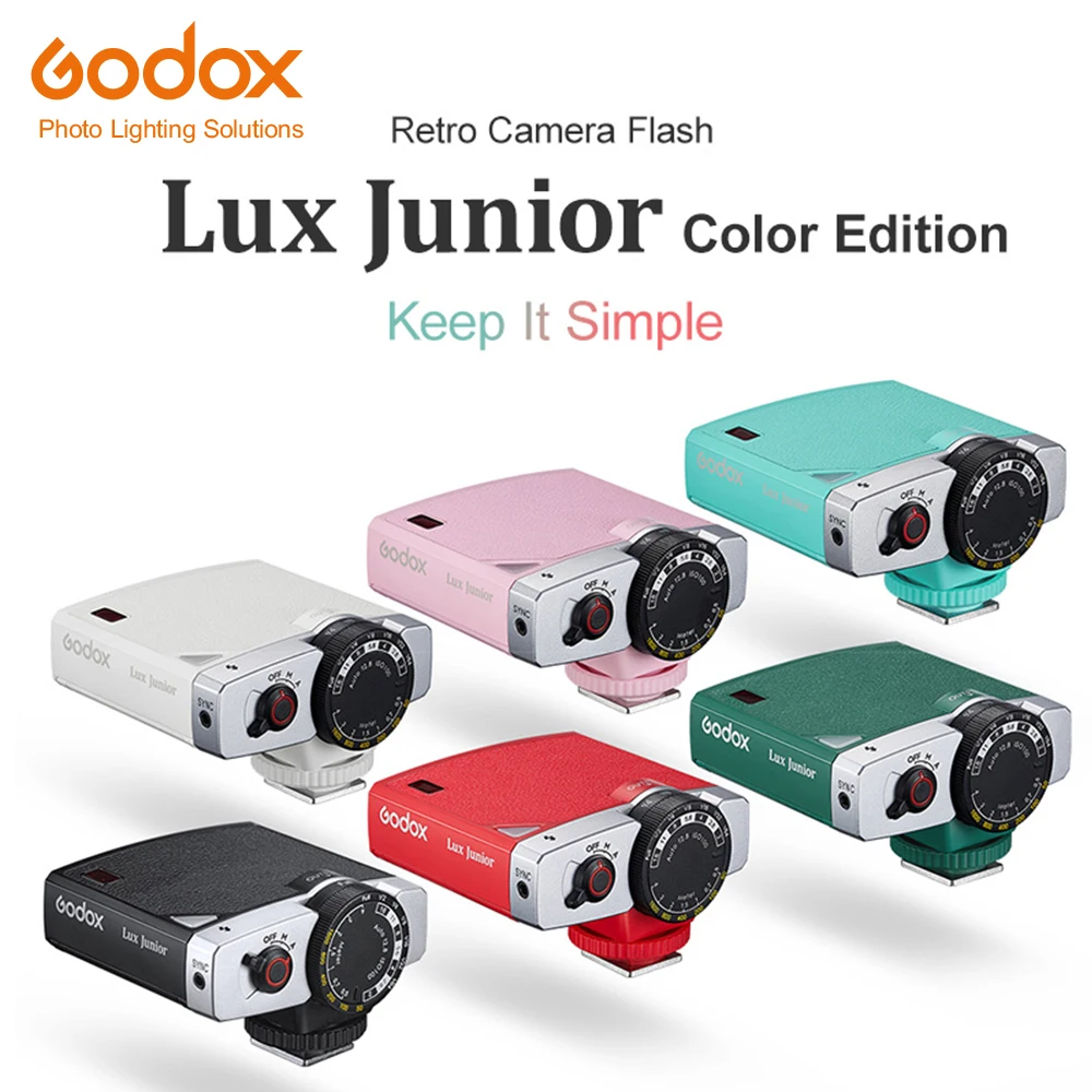 

Godox Lux Junior Camera Flash GN12 6000K ± 200K 7 уровней Flash Speedlite Trigger для камеры Canon Nikon Fujifilm Olympus Sony