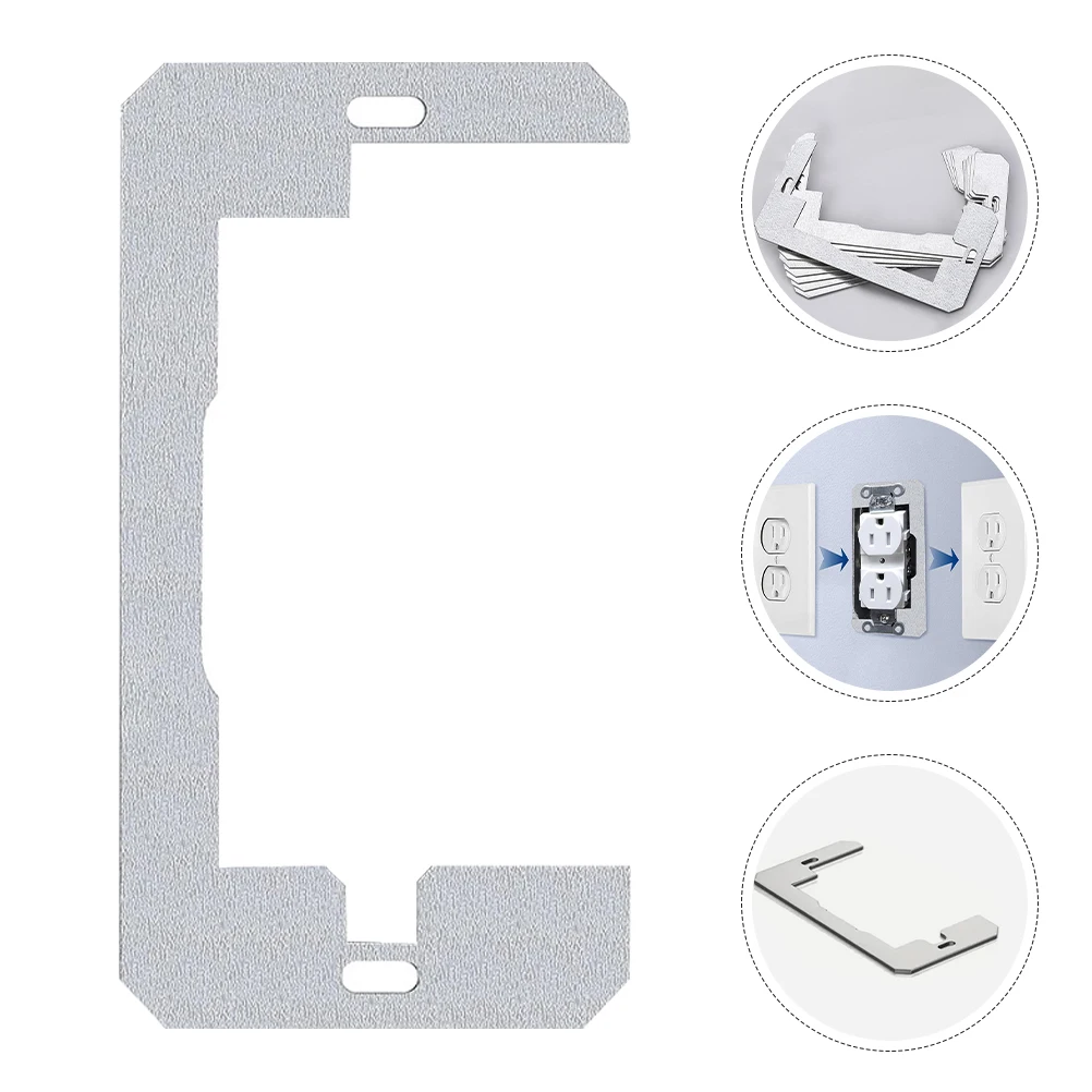

15pcs Metal Electrical Outlet Spacer Leveling Kit Socket Plate Shims For Wall Floor Ceiling Installation Anti-Slip