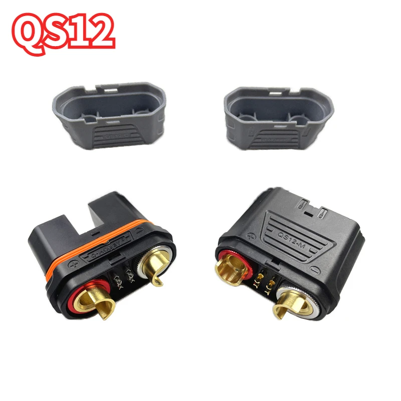 QS2 QS5 QS8-S QS9L QS10-S QS12 Heavy Duty Battery Anti-Spark Gold Connector Power Plug for RC Plant Protection Drone Cars Model