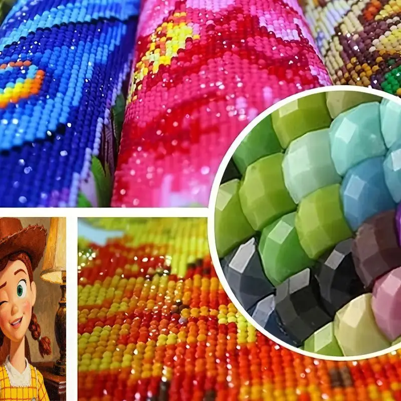 1 шт. Disney Pixar Toy Story Jessie Diamond Painting, 5D Full Drill Cartoon Cowgirl Winking Girl Art Kit, Большая картина драгоценных камней своими руками,