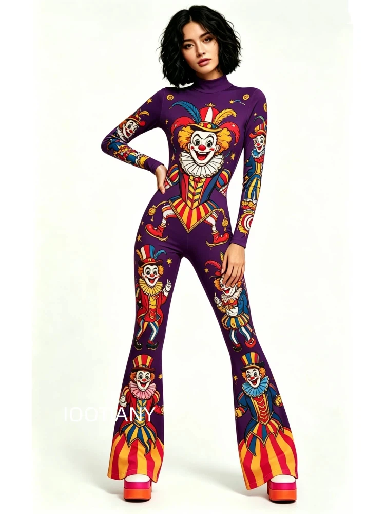 Damen-Jumpsuit mit ausgestellten Schlaghosenbeinen, geometrischem Schmetterlings-Skelett-Muster, figurbetont, Catsuit, Festival-, Rave-, Halloween-Cosplay-Outfit – Detail 28