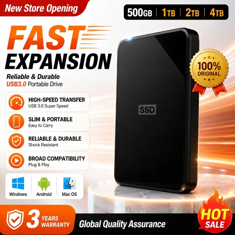 New 2.5" Elements External Hard Drive USB3.0 High Speed Trans Mission Portable HDD 2TB 4TB E Xternal Storage Disk For Notebok PC