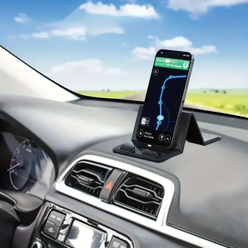 ที่ยึดแผงหน้าปัดรถยนต์แบบกาวเหนียวแน่นอเนกประสงค์ ที่ยึดโทรศัพท์ในรถยนต์แบบพับได้ นาโนกาวแบบถอดออกได้ไร้รอยต่อ