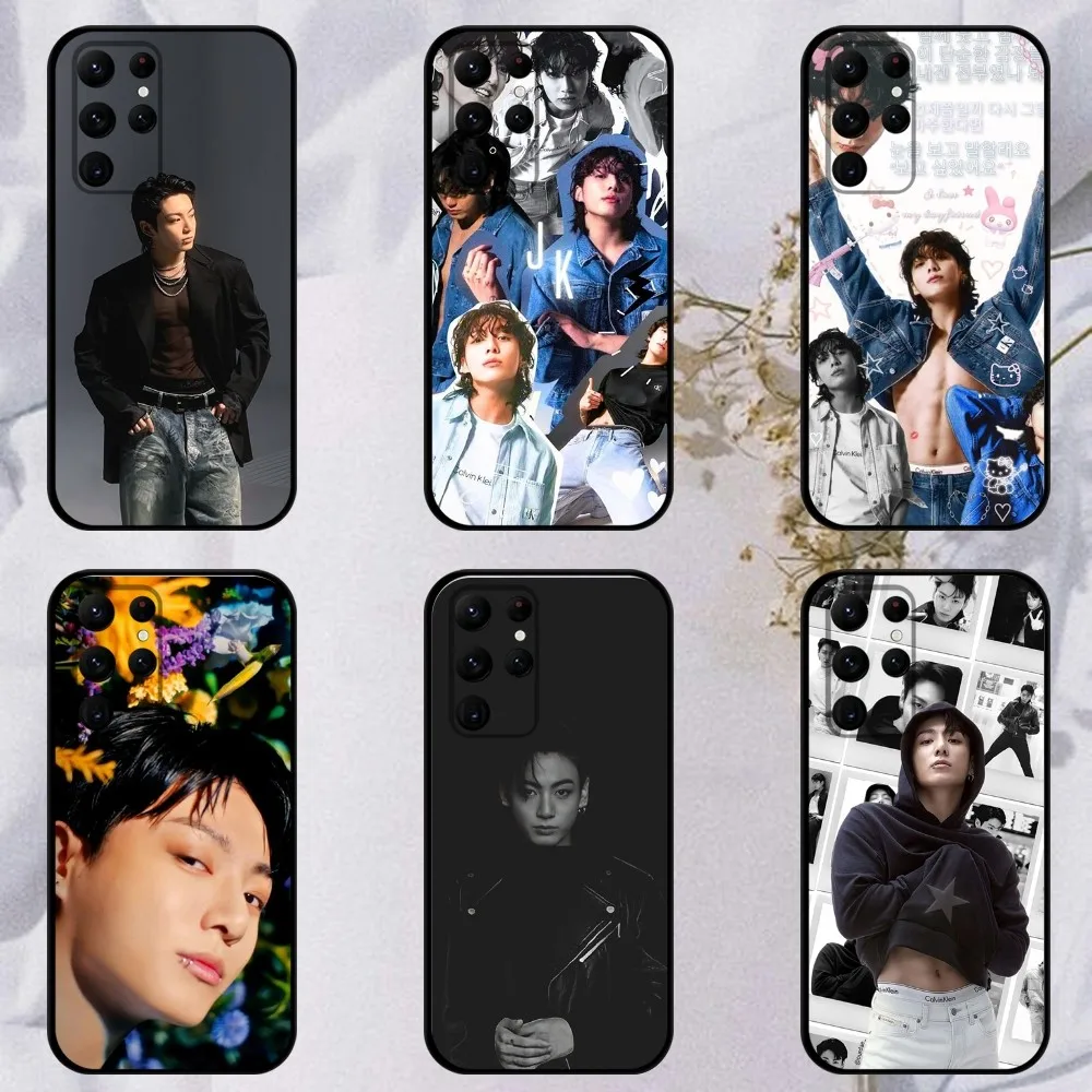 Korea E-Euphoria J-Jungkook-K-KPOP  Phone Case For Samsung S23,23,22,30,21,10,9,Note20 Ultra,Lite,Ultra,Plus,FE,Black Soft Case