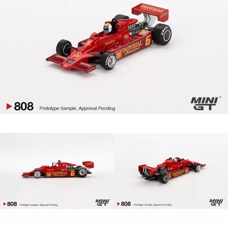 minigt-1-64-ロータス78-no3-f1レースカー（グンナール・ニルソンが運転）、精巧なダイキャスト製ホビーコレクタブルディスプレイモデル
