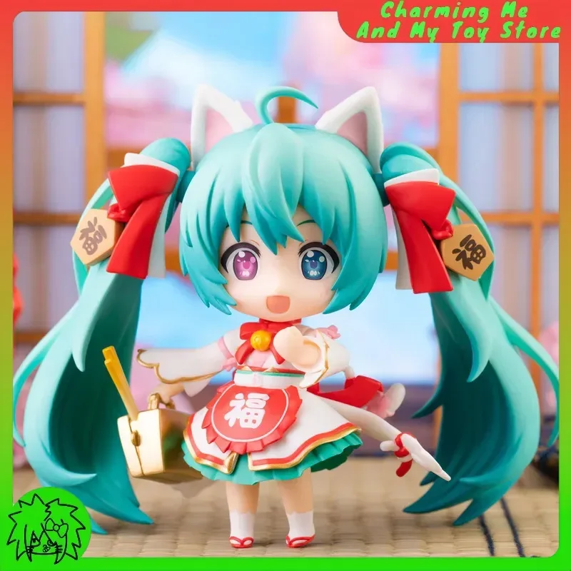 

Новая фигурка Gsc Miku Q Ver. Lucky Cat Series 10 см ПВХ аниме милая позаковая модель Коллекционный дисплей милый подарок на складе