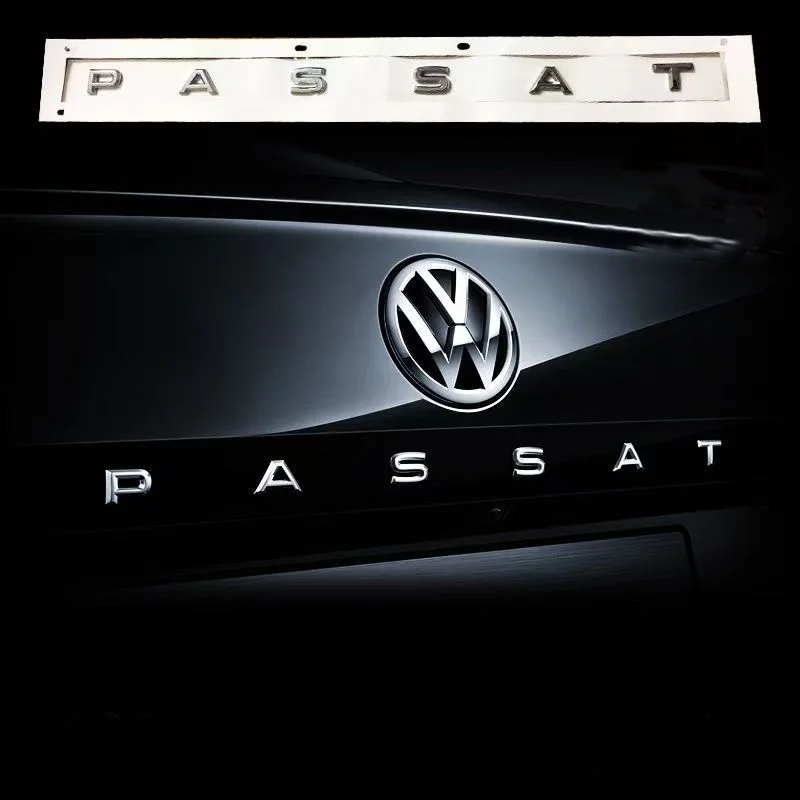 

For VW Passat Car Rear Trunk Letters Logo Labeling Badge Emblem Decal ABS Shiny Chrome Sticker
