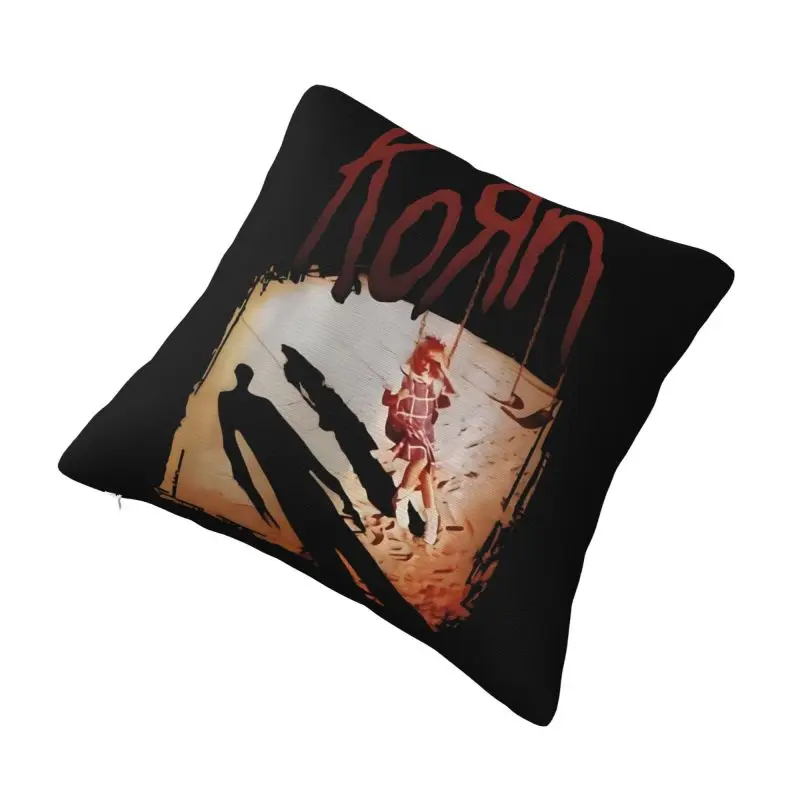 Custom Korns Heavy Metal Music Hard Rock Roll Pillow Case 45x45cm Band Cushions Cover Square Pillowcase