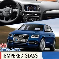 For Audi Q5 8R 2009~2016 Car Navigation GPS Ultra-Thin Anti-fingerprint Film Full Screen Protector Tempered Glass Accessories