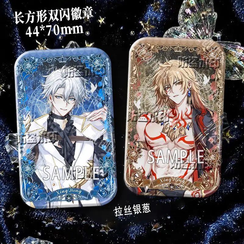 أنيمي هونكاي: ستار السكك الحديدية Mydeimos Anaxagoras Aglaea شارة سترة الجينز التلبيب دبوس جمع بروش حلية هدية الهالوين