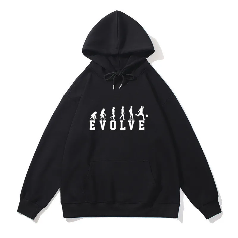 Evolution Soccer Casual Streetwear Harajuku Men Women Cotton Hoodies Sweatshirts