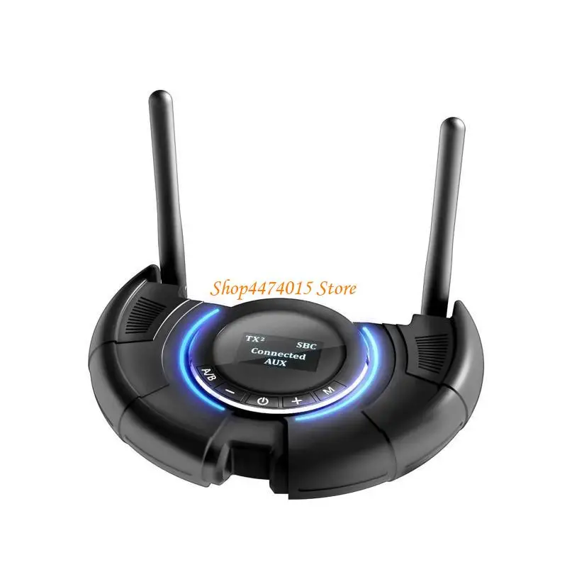 K1AA Bluetooth5.0-compatible Music Receiver Transmitter Hands-free Call Aux Adapter