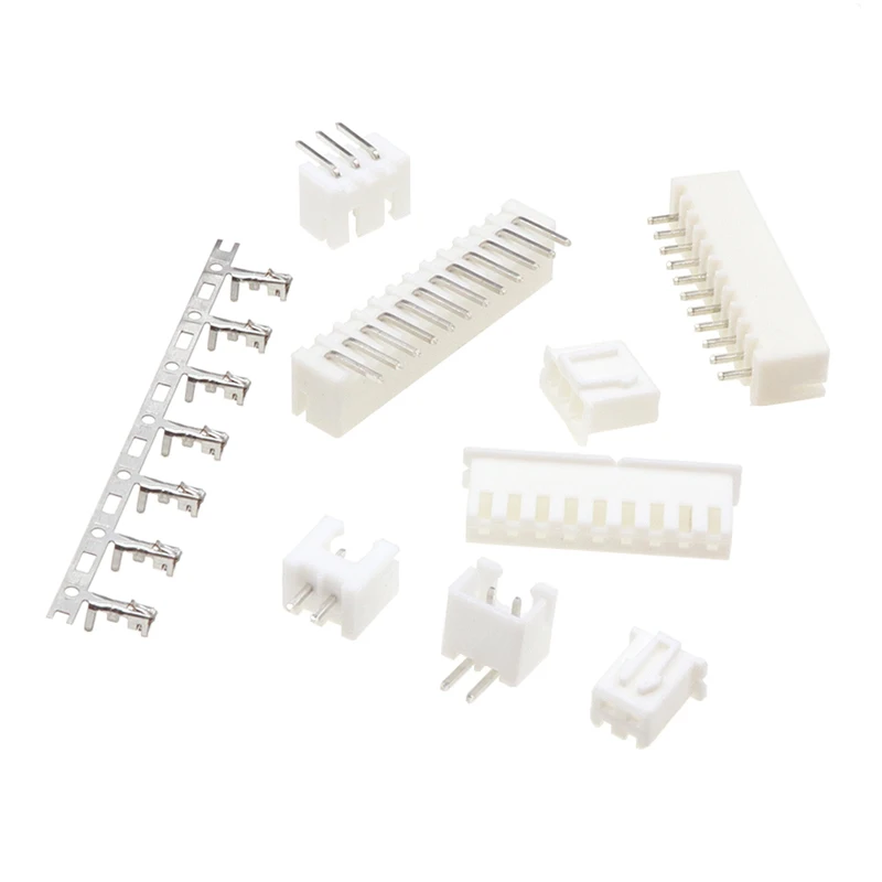 10sets JST XH2.54 2/3/4/5Pin Terminals Plastic Shell Male Plug + Female Socket Wire Connector XH 2.54 2P 3P 4P 5P 6P 8P 10P 12P