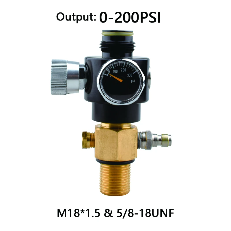 

HPA Scuba G1/2-14 адаптер для заправки газового баллона, выход 0-200 фунтов на квадратный дюйм, регулятор потока газированной воды CO2, станция, аксессуары для дайвинга