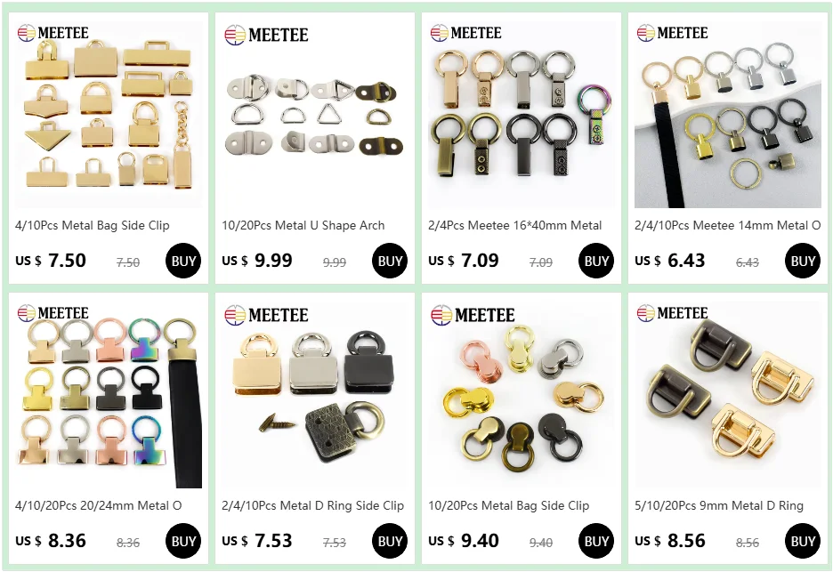 5 Stücke 8-15mm Metallschnallen Taschengurt Stopper Kappe Aufhänger Quaste Ende Karabiner Clips Verbinden Karabinerhaken Leder Handwerk Zubehör – Detail 1