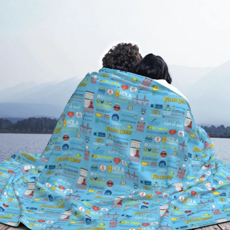 Fuller House Blanket Flannel Summer Fluffy Throw Blankets for Bedding Home Couch Travel Cinema