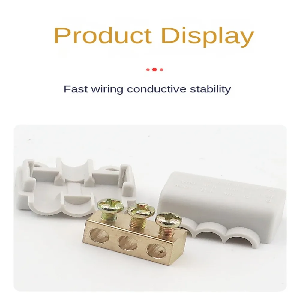 Universal T-type Wiring Terminal Splitter Wire Connector Locking Quick Crimp High Power Branch Terminal