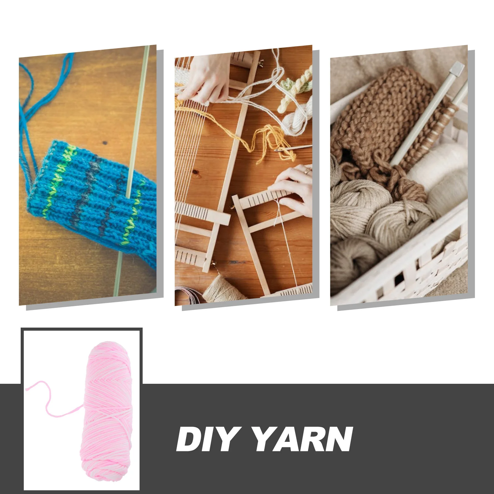 

3pcs Coarse Wool Scarf Crochet Worsted Diy Cotton Knitting Household Sewing Craft Making Bags Pet Clothes Accessories