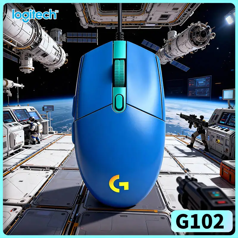 

Игровая мышь Logitech G102 HERO с высокоточным сенсором, временем отклика 1 мс, RGB-подсветкой и 6 программируемыми кнопками для игр и офиса
