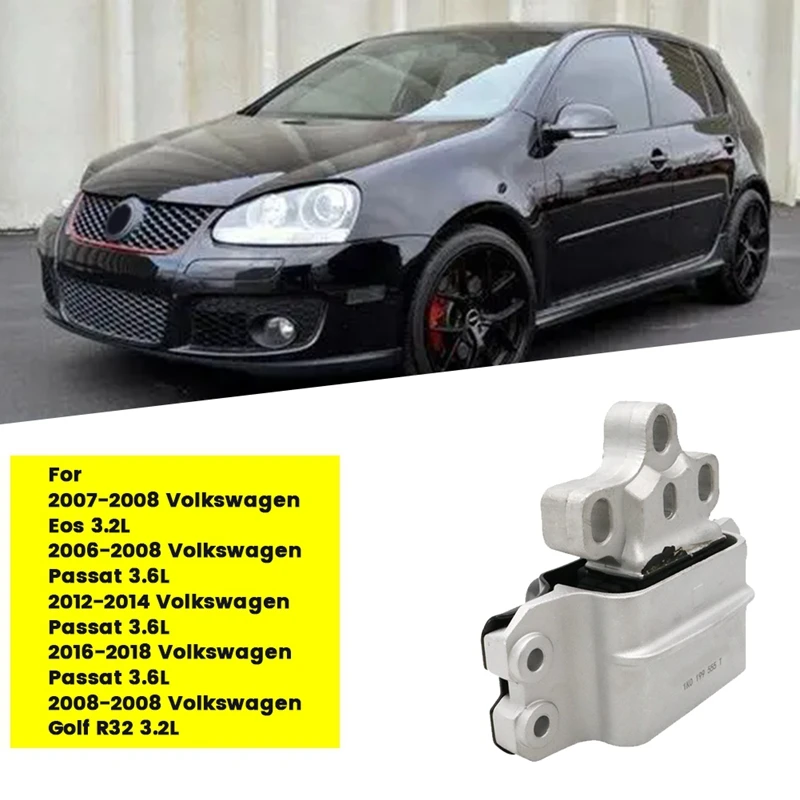 

Левое крепление коробки передач A6995 1K0199555T 3C0199555R для VW Eos Passat Golf R32 3.2L 3.6L 2006-2018 кронштейн крепления двигателя