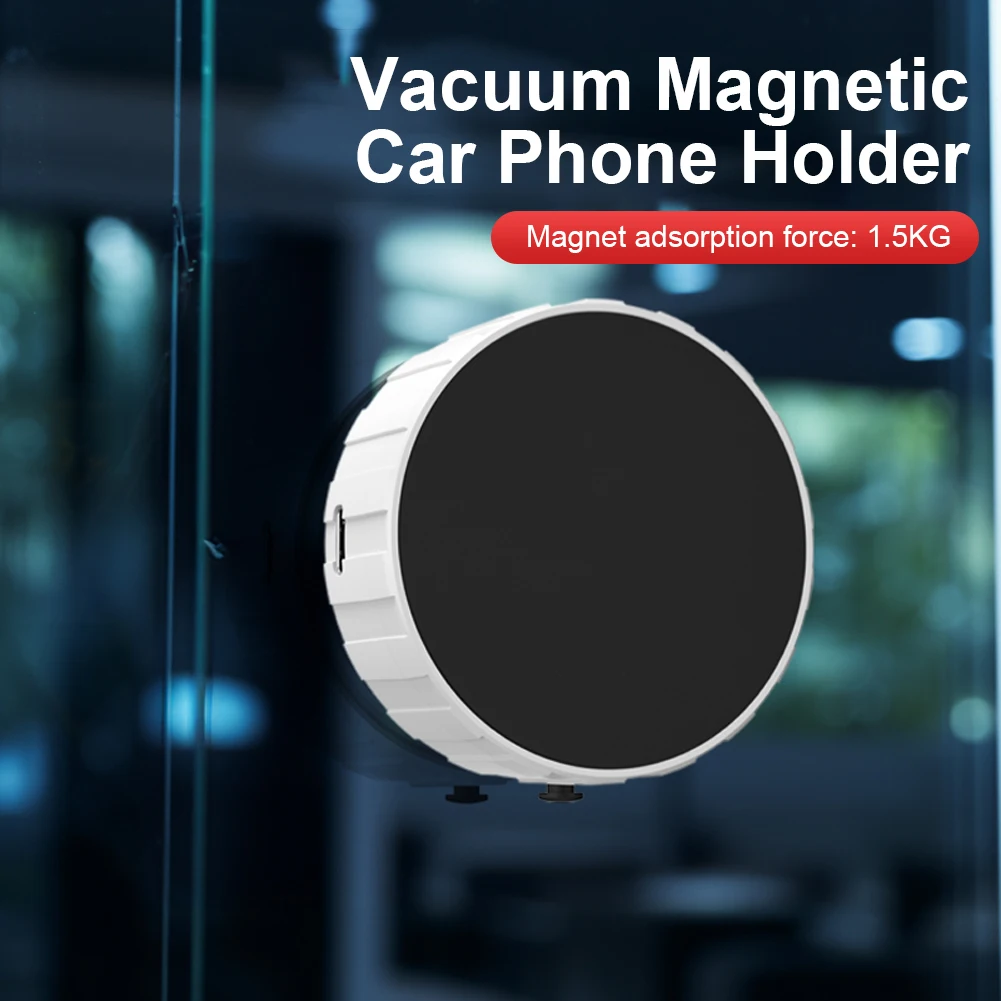 

Double-Sided Adsorption Mount Strong Suction Air Suction Magnetic Cellphone Support for Car Mirror Gym Bath & All Smooth Surface