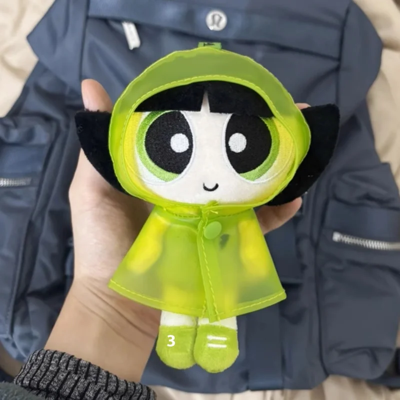 حقيقية Powerpuff الفتيات معطف واق من المطر قلادة سلسلة صندوق أعمى لطيف Kawaii دمى أشكال سر جمع هدية مزخرفة