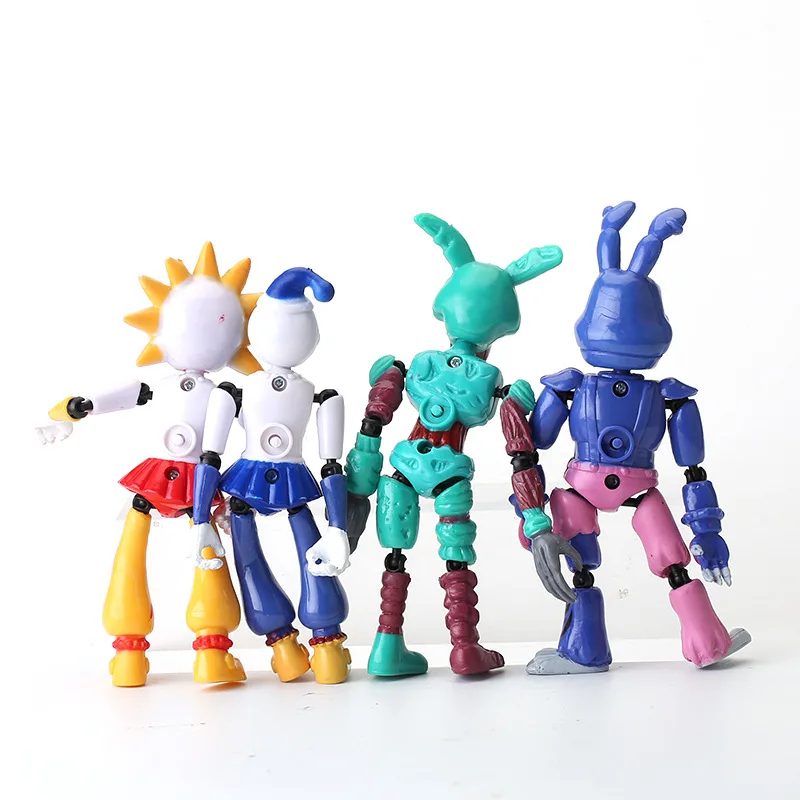 4 ピース/セット FNAF ファイブナイツアットフレディーズアクションフィギュアジョイント可動フィギュアおもちゃ PVC コレクション人形おもちゃ子供の装飾