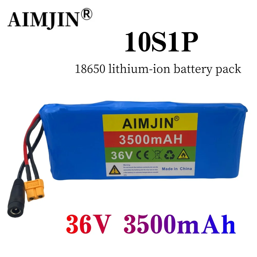 

10S1P 36V 3500mAh, 18650 rechargeable lithium-ion battery pack, suitable for electric bicycles and electric scooters