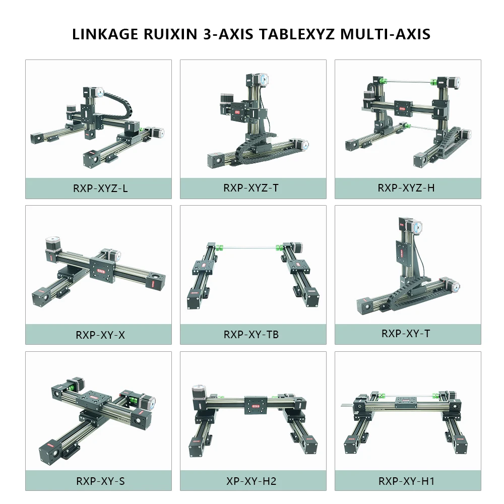QRXQ RXP45 XYZ-L Gantry Guida a basso rumore ad alta velocità Guida a doppio binario Guida lineare attuatore lineare CNC di precisione