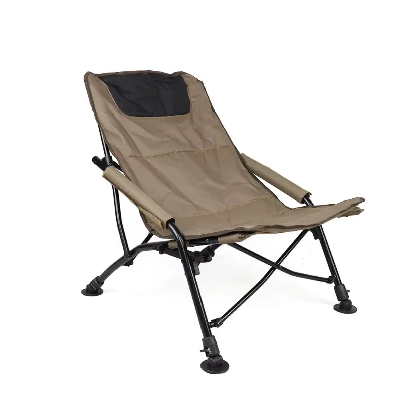 New Feeder Fishing Elastic Leg Guest Chair Crescent Chair Camping Compact Lightweight Foldable Leisure Chair