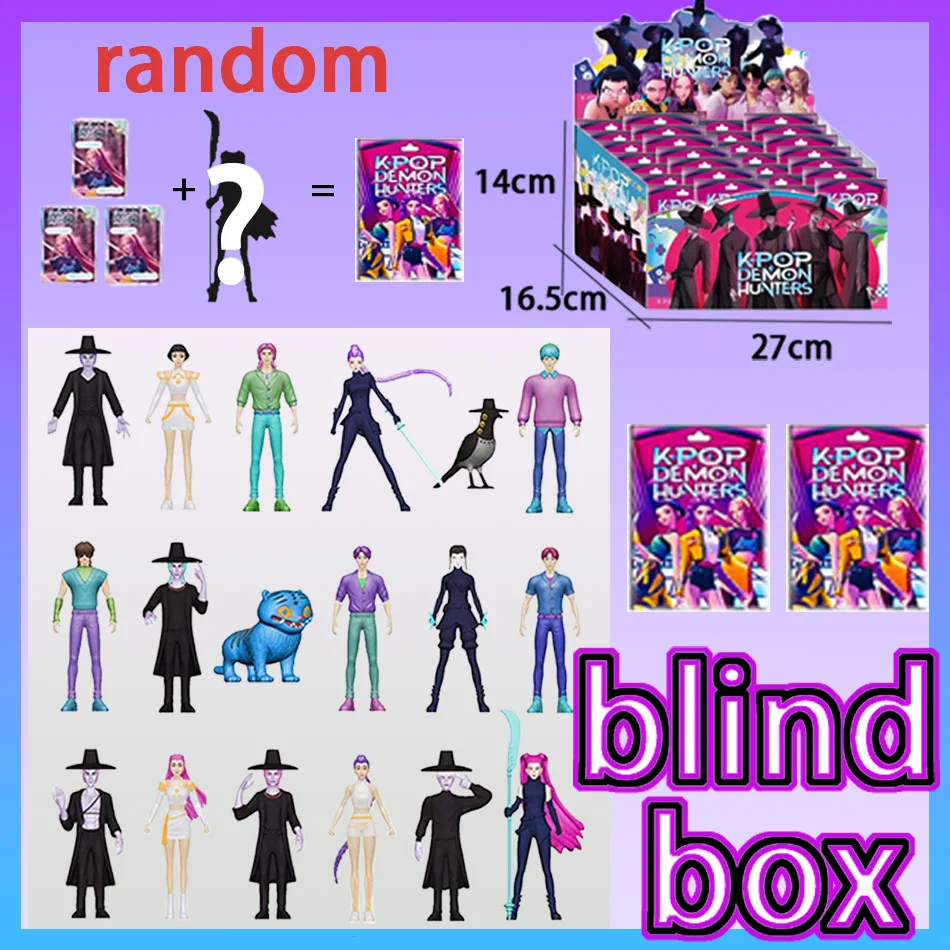 Anime Kpop Demon Hunters blinde doos Rumi Mira Zoey Tiger Figuur Speelgoed - Bureaudecoratie Standbeelden Ornament Collectible voor kinderen Cadeau